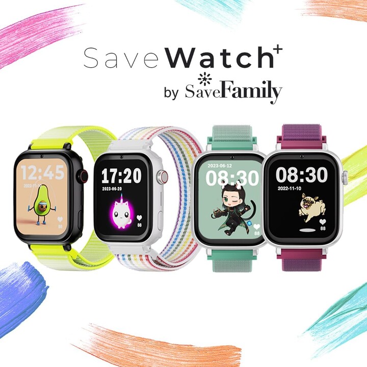 Savefamily boîtier noir + bracelet silicone noir