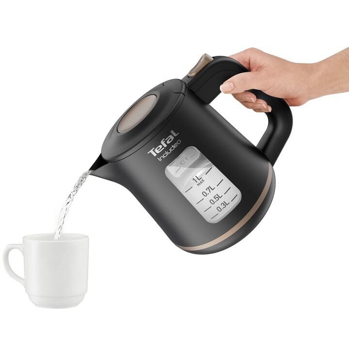 Chaleira elétrica Tefal Includeo KI533811 1 L 2400 W Preto
