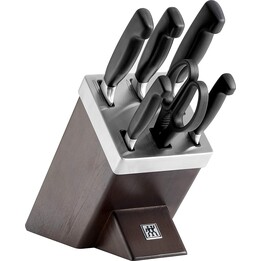 Conjunto de talheres/facas de quatro estrelas ZWILLING com 7 peças.