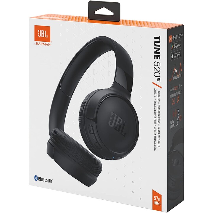 JBL TUNE 520BT Cuffie Bluetooth Nero