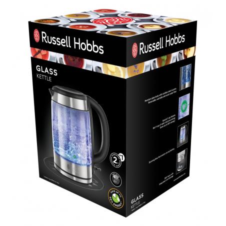 Russell Hobbs 21600-57 tetera eléctrica 1,7 L 2200 W Acero inoxidable, Transparente