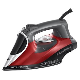 Russell Hobbs 25090-56 Bügeleisen Trocken- & Dampfbügeleisen Keramik-Bügelsohle 2600 W Schwarz , Grau, Rot