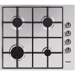 HOB HOB GAS HABER PG-4GI.008A 58 cm 4 zonas de prata