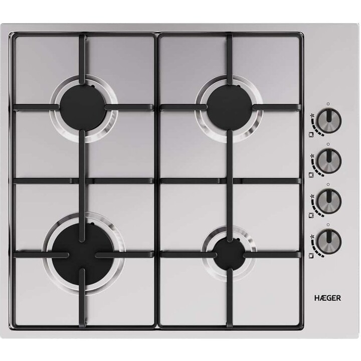 HOB HOB GAS HABER PG-4GI.008A 58 cm 4 zonas de prata