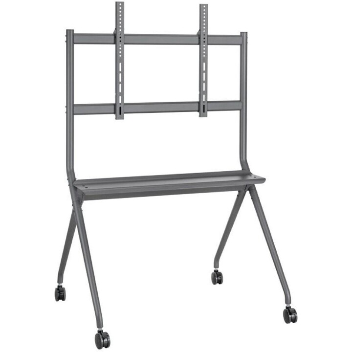 Aisens Bodenständer Pro mit Rad 1 Tablettfürinteraktiven Bildschirm/TV 120Kg 50-86 Schwarz