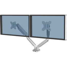 Braccio ergonomico per monitor Fellowes 2 - Serie Platinum, argento