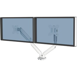 Fellowes Brazo ergonómico para 2 monitores - Platinum Series, blanco