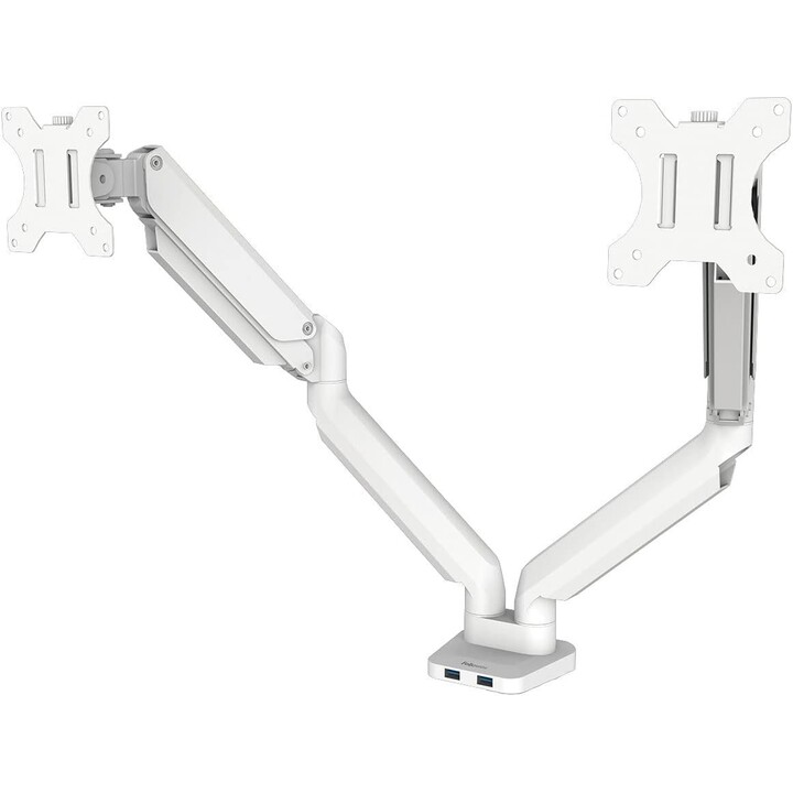 Fellowes Ergonomic 2-Monitor Arm - Platinum Series, White