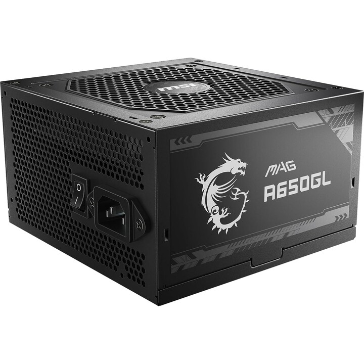 MSi Mag A650Gl 650W 120mm 80 Plus Gold Black