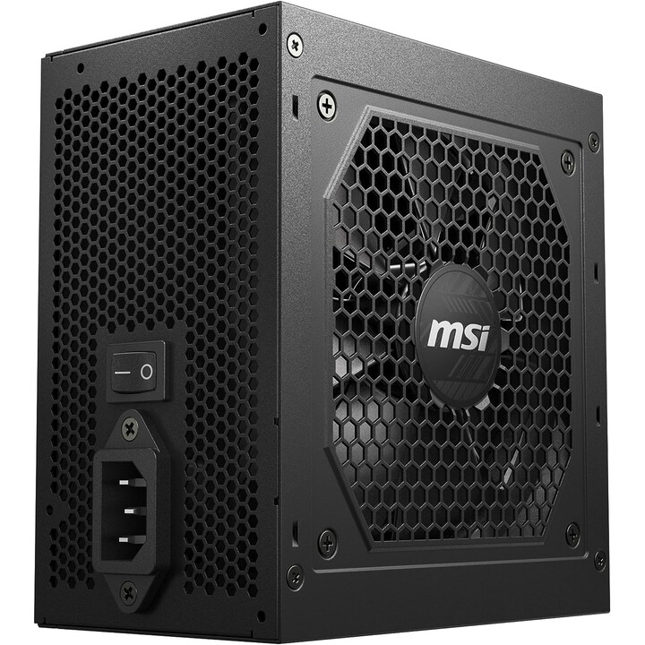 MSi Mag A650Gl 650W 120mm 80 Plus Ouro Preto