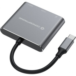 Conceptronic Puerto Replicador Usb-C HDMI Usb 3.0 Usb-C Pd 100W