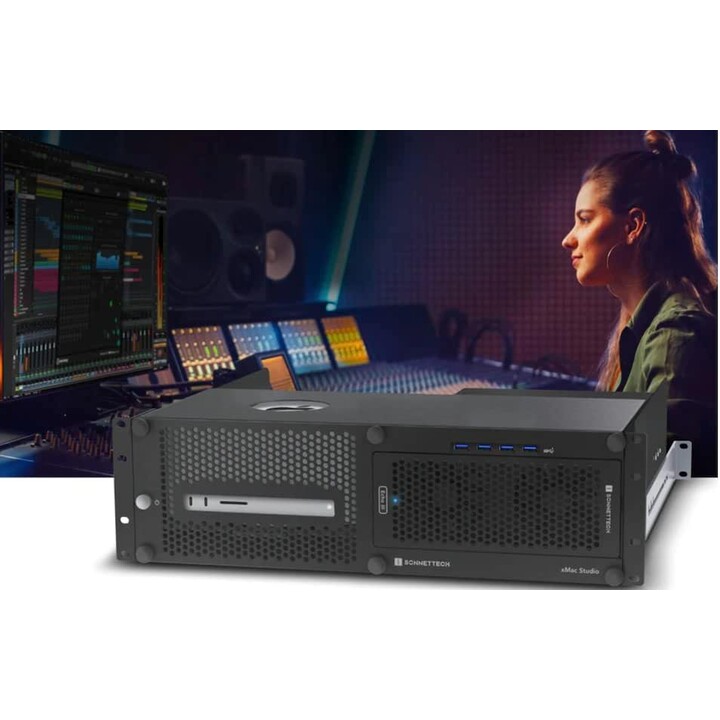 xMac Studio/Sin módulo Expansión de tarjeta PCIe + Sistemas de montaje en rack para Mac Studios