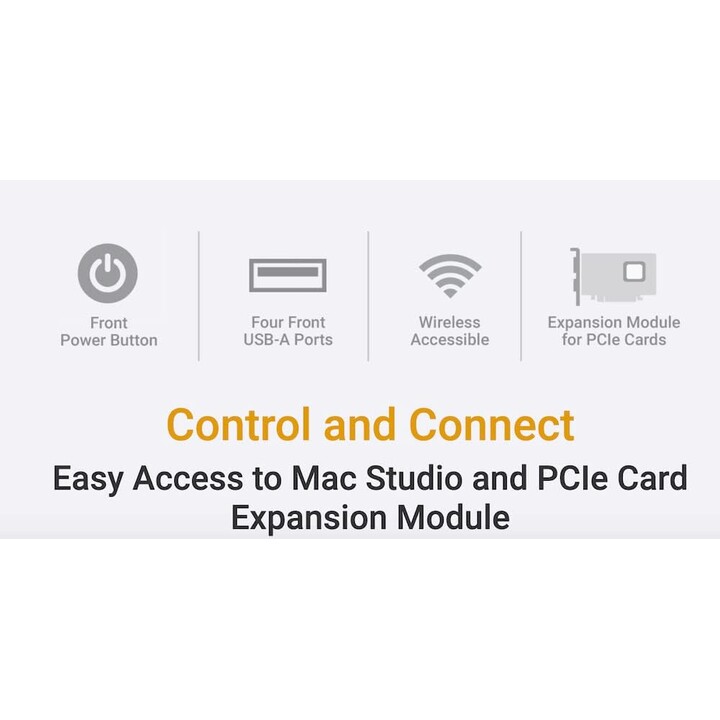 xMac Studio/No Module PCIe Card Expansion + Rackmount Systems for Mac Studios