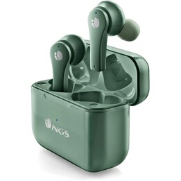 Écouteurs Bluetooth NGS Arctic Bloom avec étui de charge vert