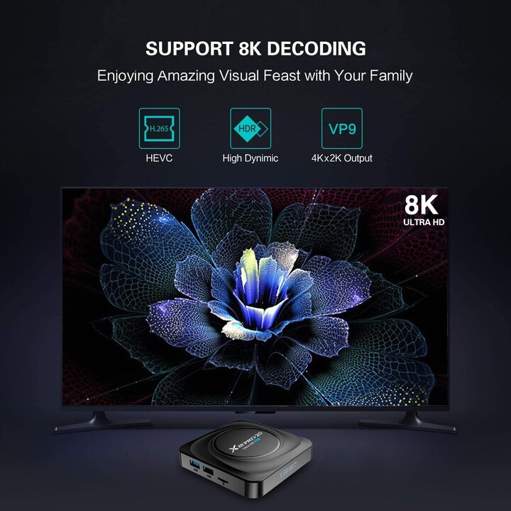 OEM X88 Pro 20 8GB 128GB Android 11 Smart TV Box Schwarz