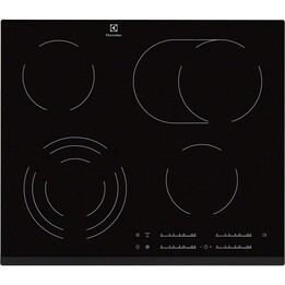 Electrolux EHF6547FXK piano cottura Nero Incasso 4 Fornello(i)