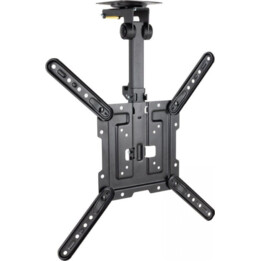TooQ LPCE1123TSLI-B Kippbare Schwenk-DeckenhalterungfürTV 23-55" bis 20kg