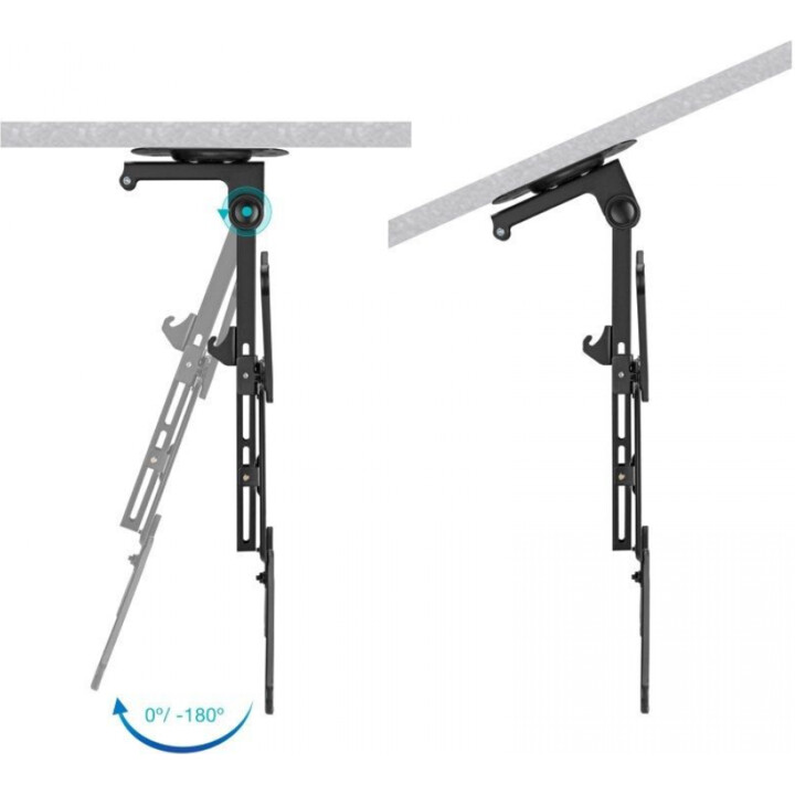 TooQ LPCE1123TSLI-B Tilting Swivel Ceiling Bracket for TV 23-55" up to 20kg