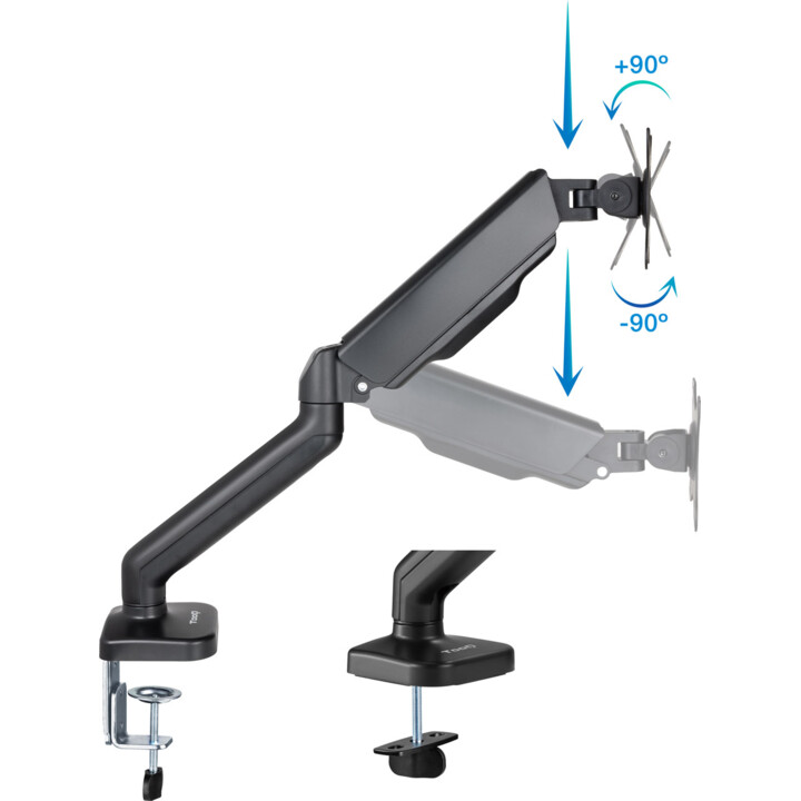 TooQ DB5032TNR-B/ Soporte para Monitor hasta 9kg Negro