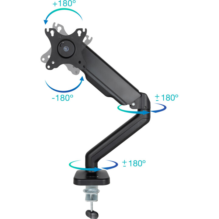 TooQ DB5032TNR-B/ Soporte para Monitor hasta 9kg Negro