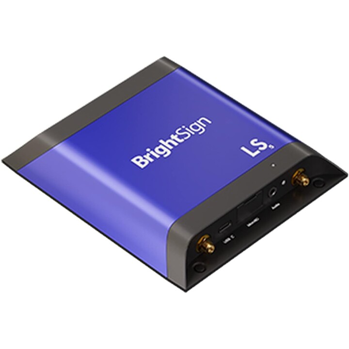 Lettore multimediale per segnaletica digitale BrightSign LS425 (riproduzione video 1080p60, supporto HTML5, USB-C, HDMI)