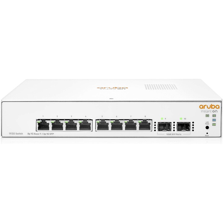 HPE Aruba Ion 1930 8G 2SFP Switch Branco