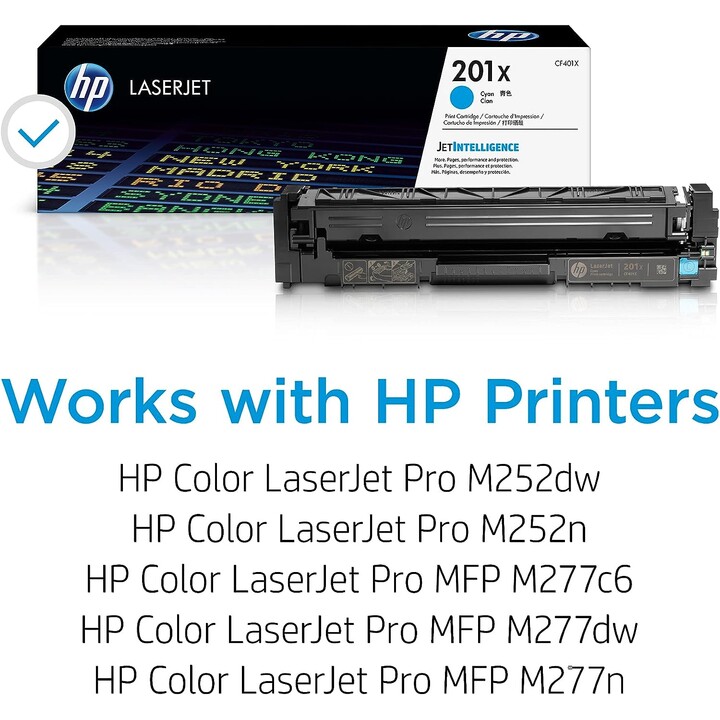 TONER CIANO A GRANDE CAPACITÀ HP 201X M252 MFP M277 2300 PAG