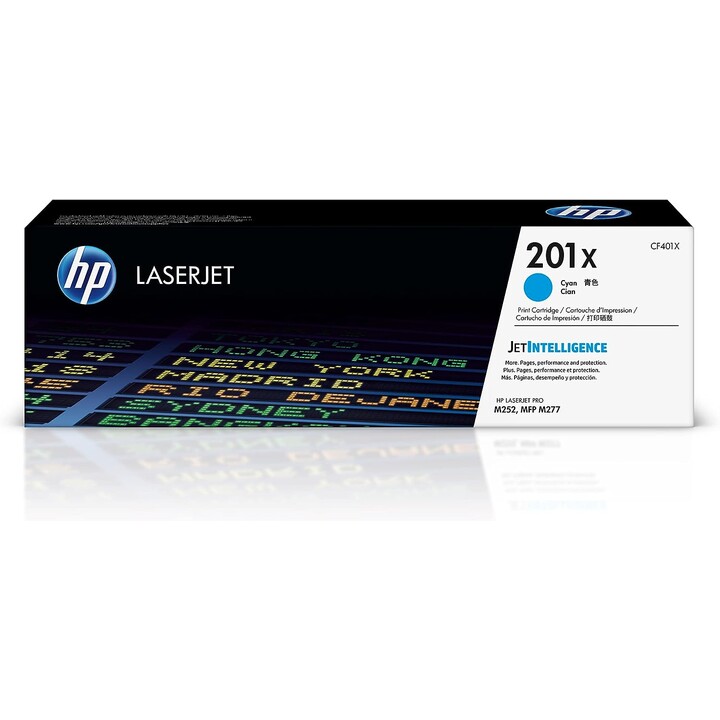 Toner HP 201X CYAN Gran Capacidad M252 MFP M277 2300 PAG