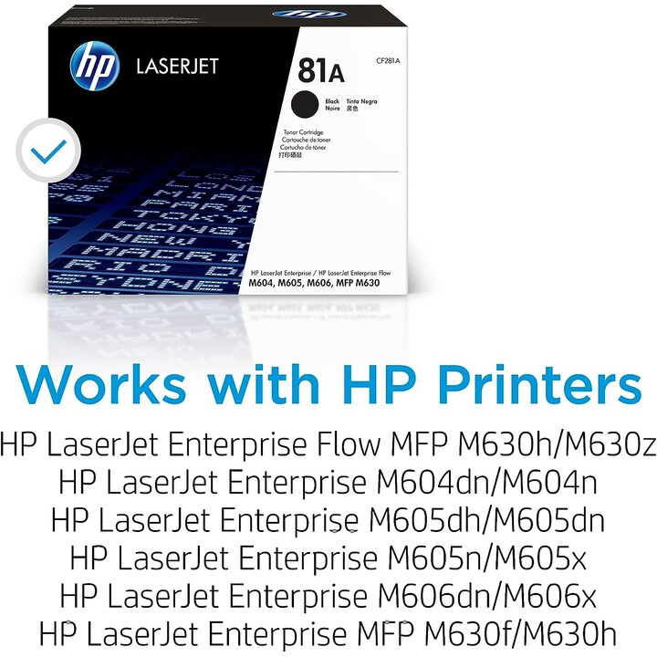 Toner HP 81A Negro MFP M630 10500 PAG