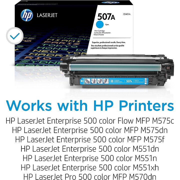 Toner HP 507A CIANO M551 6000 PAG