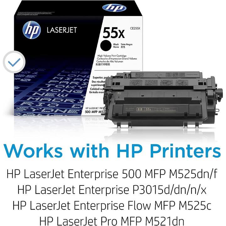 Toner HP 55X NOIR GRANDE CAPACITÉ P3015 12500 PAG