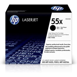 Toner HP 55X BLACK LARGE CAPACITY P3015 12500 PAG
