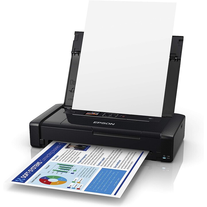 EPSON WorkForce WF-110W PORTABLE Printer 14PPM WIFI USB BATTERY