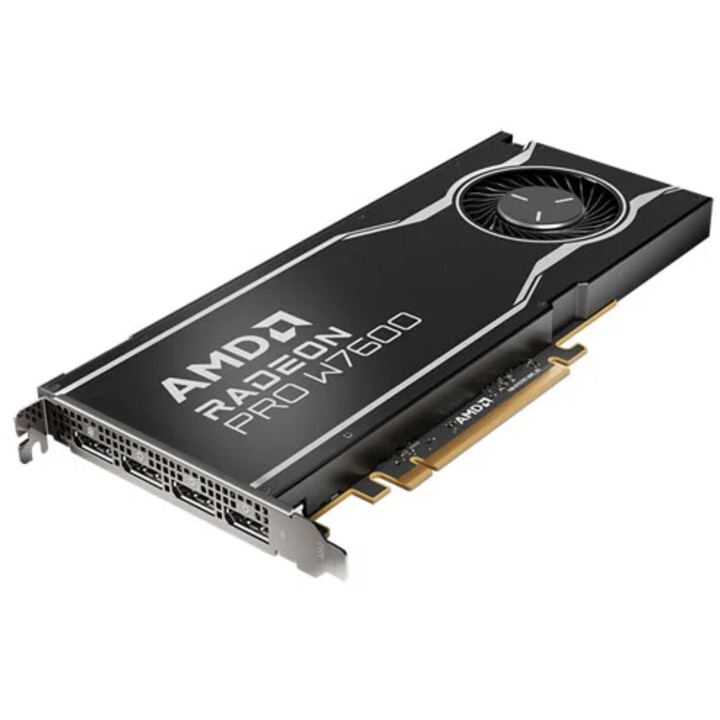 AMD Radeon Pro W7600 4x DisplayPort 2.1, 130W, PCI Gen4 x8 8GB GDDR6
