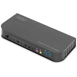Digitus Kvm switch 2 ports 4K60Hz 2 inputs dp 1 output dp/hdmi
