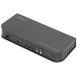 Commutateur Kvm Digitus 2 ports 4K60Hz 2 entrées dp 1 sortie dp/hdmi