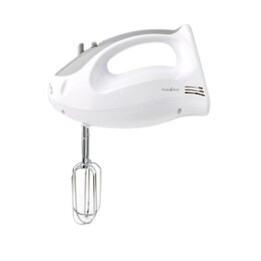 MÉLANGEUR NEDIS | 200W | 5 RÉGLAGES DE VITESSE | FONCTION TURBO | BLANC GRIS