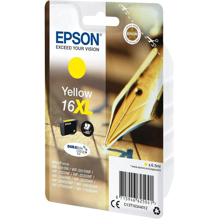 Cartucho de Tinta Original Epson nº16 XL Alta Capacidad/ Amarillo