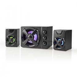 NEDIS GAMING SPEAKERS |SPEAKER: 2.1 |POWERED BY USB |3.5 MM MALE |33 W| leds