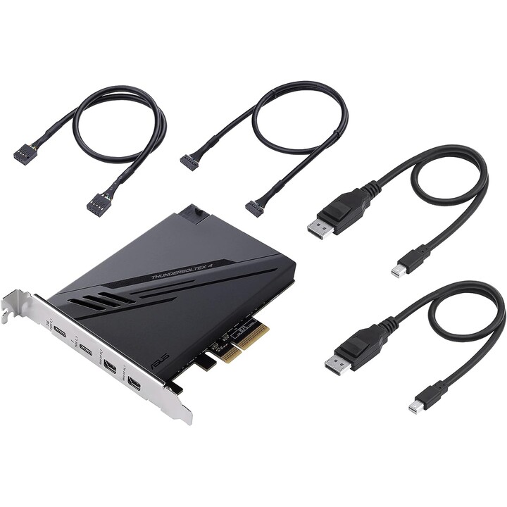 ASUS ThunderboltEX 4 PCI Express, 2 x Mini DisplayPort in TBT Header USB 2.0 Header
