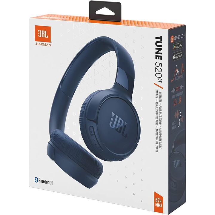 Casque Bluetooth JBL TUNE 520BT Bleu