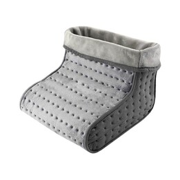 Noveen Eb550, Calentador de Pies Eléctrico con Tejido Suave Lavable de 30x30x24cm para Alivio Térmico, Gris