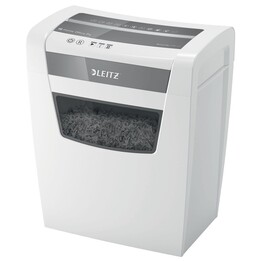 Leitz IQ Home Office P-4 Aktenvernichter Partikelschnitt 22 cm weiß