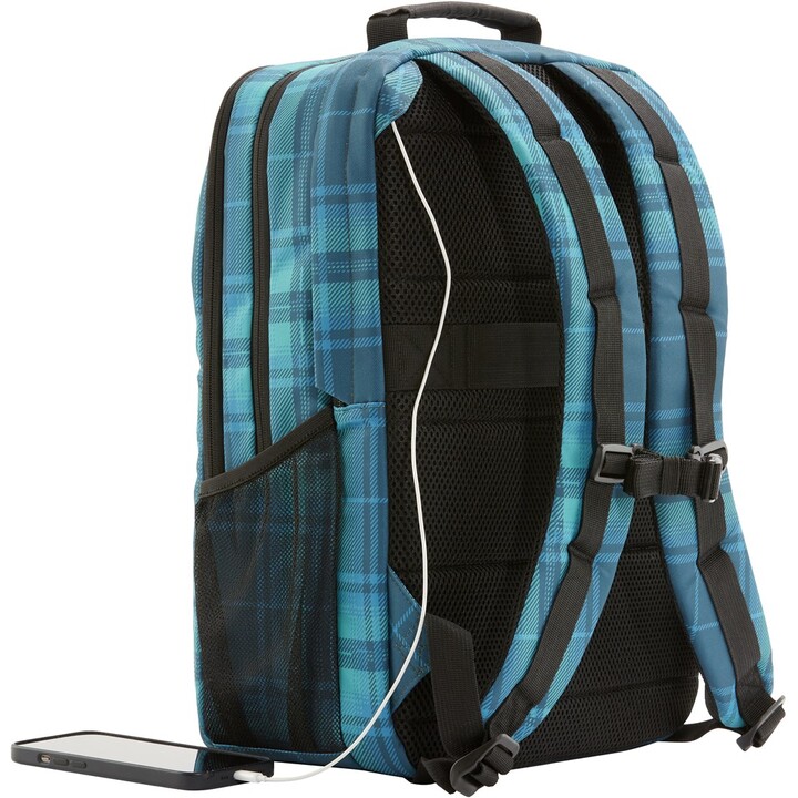 Zaino HP Campus XL con motivo a quadri tartan
