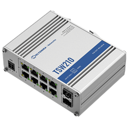 Teltonika Switch 8 10/100/1000, 2 ports SFP