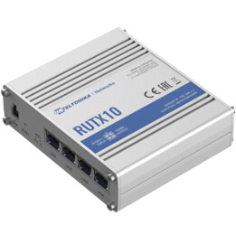 Roteador Gigabit Ethernet Teltonika RUTX08 Aço inoxidável