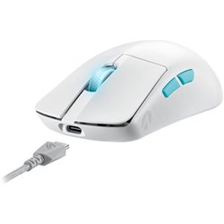 Asus Rog 90mp02w0-bmua10 Mouse Ambidestro Rf Sem Fio + Bluetooth + Usb Tipo-c Optomecânico 36000 Dpi