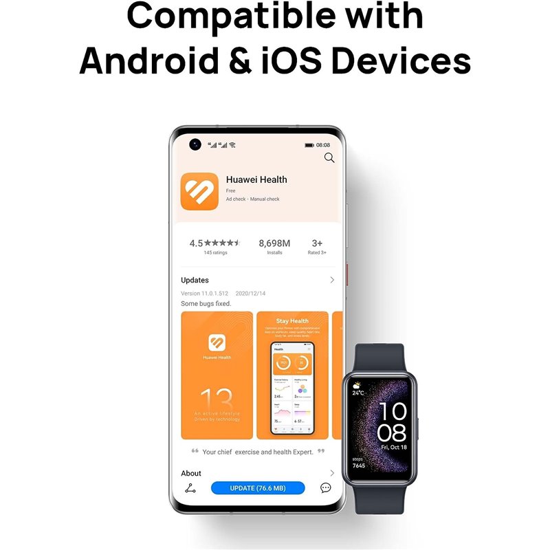 Huawei Watch Fit SE Nebula Pink silicone