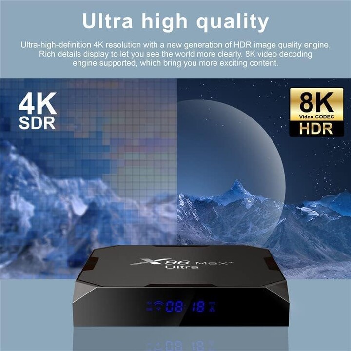 X96Max Plus Ultra S905X4 4GB/32 GB Android 11 – Android TV