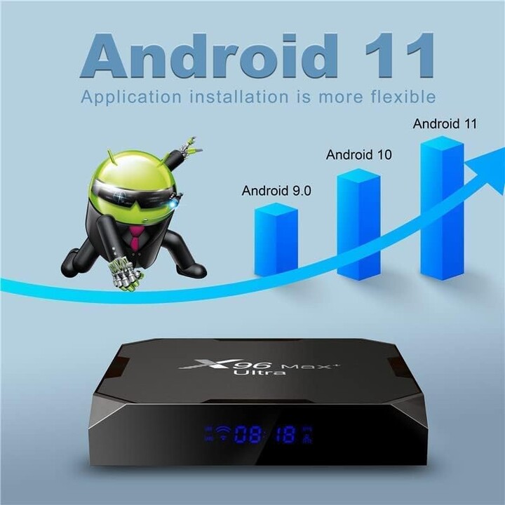 X96Max Plus Ultra S905X4 4GB/32 GB Android 11 – Android TV